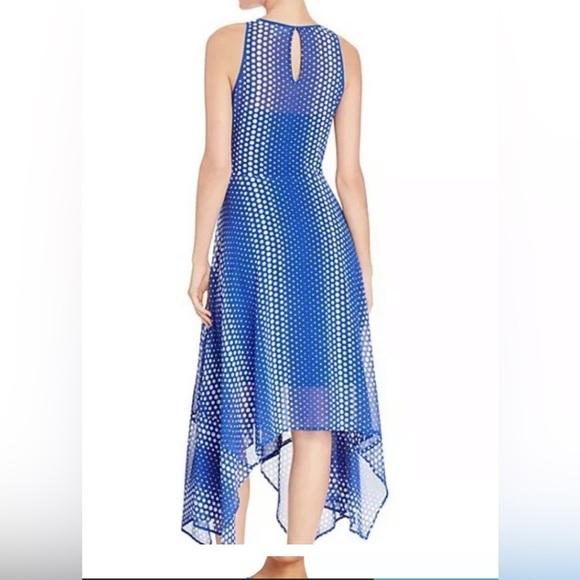 Michael Kors Navy and White High Low Dress - Picture 5 of 5